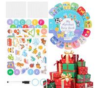 yuchdzexu Activity Book for Kids,Reusable Homeschool Quiet Activities Matching Game - Toddler Educational Learning Toys | for New Year Birthday Christmas Holiday Festive