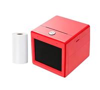 yuchdzexu AI Sticker Box Printer,Smart AI Voice Stickerbox Printer Maker With Display,Inkless Portable Sticker Box, For DIY, Diary, Photos,Office, School