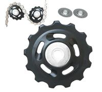 yuchdzexu Bearing Derailleur Pulley for Bike,Cycle Sealed Bearing Guide Wheel | Wear-Resistant Silent Guide Roller for Daily Care Road Repair Cycling Beginner Touring Adults Men
