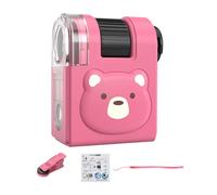 yuchdzexu Child Microscope Set,Science Kits Beginner Microscope - LED Illumination Educational Science Toys, Handheld, Kids for Experiment Activity