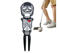 yuchdzexu Divot Repair Tool,Skull Shape Divot Fixer | Green Lawn Portable Fork Zinc Alloy Accessories Golfing Supplies for Men Women Turf Collector Court