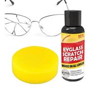 yuchdzexu Glasses Scratch Remover, 100g Eyeglass Scratch Repair Lens Polish Wax, Long-Lasting Sunglass Cleaner for Screen Watch Phone Camera Scuff Removal School Daily Travel Home