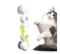 yuchdzexu Interactive Cat Toys,Suction Cup Toys for Cats to Play Alone | Smart Motion Sensor with Worm Design for Chewing, Teething Play, Boredom Relief, Pet Fun Christmas