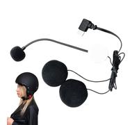 yuchdzexu Motorcycle Helmet Speaker | Riding Microphone - Type-C Plug High-definition Half-face Waterproof Noise Reduction Headphones for Podcasting Sports Video Studio