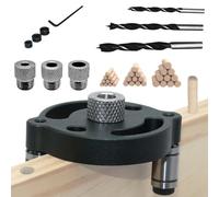 yuchdzexu Self Centering Doweling Jig Kit | Drawer Hole Locator,Cabinet Drilling Locator,for Woodworkers Remodelers Contractors Carpenters Handymen Homeowners Kitchen Closet System Apartment