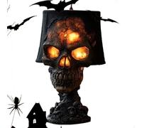 yuchdzexu Skull Lamp | Table Lamp Halloween Skull Lighting,Skeleton Halloween Decorations Ambient Lighting Night Light, Desktop Accessories for Bedroom Room Decor Party Supplies