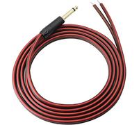 Yuchenfeng 1/4" TS Mono Plug to Bare Wire Speaker Cable - 6.35mm Male Adapter Replacement Open End for Guitar, Mic & DJ Gear | Hi-Fi Audio (50FT)