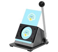 YUCHENGTECH 1" Button Paper Cutter Graphic Punch Die Cutters for Buttons 1.377" Heavy-Duty Circle Cutter Punch for Scrap Paper Films Cardboard Photo Paper (for 25mm Buttons)