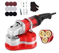 YUCHENGTECH Concrete Grinder 2800W Three-Head Concrete Floor Grinder with 6-Speed Adjustment Floor Polisher Machine for Grinding Concrete Cement Marble Granite