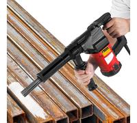 YUCHENGTECH Electric Needle Scaler 1100W High-Power Electric Needle Gun Rust Remover with 100 Steel Pins Handheld Electric Needle Derusting Tool for Removal of Rust Weld Slag and Paint