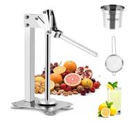 YUCHENGTECH Heavy Duty Lemon Smasher Lemon Muddler for Lemonade Stand Commercial Lemon Squeezer Stainless Steel Fruit & Nut Crusher with 1 PCS Stainless Steel Cup