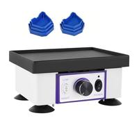 YUCHENGTECH Lab Vibrating Plate 120W Square Plaster Vibrator Oscillator Shaker 8'' x 6'' Working Area Stepless Speed Regulation Plaster Oscillators for Mixing Plaster Casting Models Resin Casting