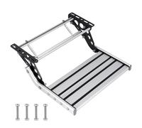 YUCHENGTECH Manual Motorhome Step Folding Caravan Steps Retractable Aluminium Alloy RV Step 150kg Load Capacity Thickened Steel Trailer Steps Non-Slip Design for RV Trailer Camper Motorhomes (1 Step)