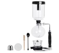 YUCHENGTECH Siphon Coffee Maker 5 Cup Syphon Coffee Makers 600ML Glass Syphon Vacuum Coffee Makers Tabletop Glass Siphon Pot Syphon Vacuum Pot Coffee Maker with Alcohol Burner