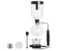 YUCHENGTECH Siphon Syphon Coffee Maker 3 Cup Glass Siphon Vacuum Coffee Maker Tabletop Glass Siphon Pot Syphon Vacuum Pot Coffee Maker with Alcohol Burner