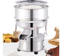 YUCHENGTECH Vibrating Sieve Stainless Steel Electric Sieve Machine φ300mm Professional Powder Sieve Machine 1350RPM Automatic Sieve Shaker for Powder Particles Liquid Large Processing Capacity