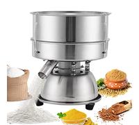 YUCHENGTECH Vibrating Sieve with 40 mesh (0.45mm) Sieve Electric Sieve Machine for Flour 3kg/h Processing Capacity Electric Flour Sieve Automatic Sieve Shaker 1150r/min 50W