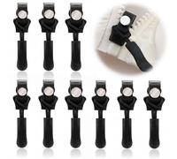 Yuchengxiang 9 Pcs Black Fix Zip Puller Instant Zipper Puller Universal Instant Fix Zipper Repair Kit Zip Design Zippers Head Sewing Tools for Jacket Luggage Backpacks