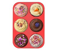 Yuchengxiang Silicon Muffin Tray 6 Cups,Yorkshire Pudding Tray,Silicone Muffin Cases-Baking Mould for Muffins or Cupcakes, Bakeware