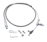 YUCHENSHLP TH-350 Kickdown Cable, Stainless Steel Braided Kickdown Cable for 350 Turbo Transmission Assembly Detent Kickdown for Chevy TH350