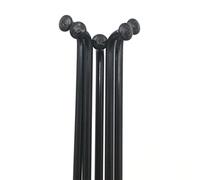 YUCHUANGYE Bicycle Spokes 16 Pieces A Lot 12G 2.6 Mm J-bend Round Body ED Black Color Electric Bike Wheel Spokes(160mm)