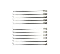 YUCHUANGYE Bicycle Spokes 40 Pcs 10G Stainless Steel Material Electric Bike Motorcycle Spokes J-Bend Diameter 3.2mm Bicycle Hub Motor Wheel(Length 146mm)
