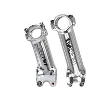 YUCHUANGYE Cycling Stems 1 Pcs Silver MTB Power 17 Degree Bicycle Handlebar Stem 25.4/31.8mm Bike Table Spare Parts For 60-130mm Rise(31.8x90mm17 stem)