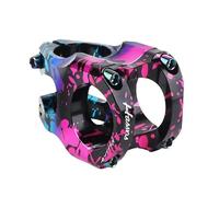 YUCHUANGYE Cycling Stems Bicycle Handlebar Stem 35MM LightweightSpeed Drop Riser Mountain Bike Full CNC Process(Pink Blue)