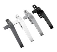 YUCHUANGYE Window Handles Thickened 50 Aluminum Alloy Push Window Handle Accessories Old-Fashioned Flat Open Door And Window 7 Type Handle Window Handles For Upvc Windows(Grey,Right)