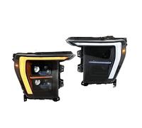 YUCHUJCGSS Car Headlight Headlamp For For F150 2021-2024 14th Gen For F150 For XLT XL For Raptor Headlamp For RGB LED Headlights Front Lights Head Lamps Turn Signal(Halogen No RGB)