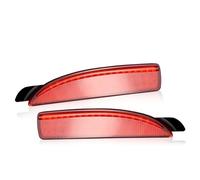 YUCHUJCGSS Car Rear Fog Light For 1st Gen Mazda 3 Sedan 2004-2008 Hatch Replace OEM Red Bulb-Less Sidemarker Reflectors 2PCS Car LED Side Marker Light Rear Reflector Bumper Light