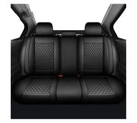 YUCHUJCGSS Car Seat Covers Universal Car Seat Covers PU Leather Cushions Four Seasons Breathable Mats Front Back Seats Protective Pads Auto Goods Car Seat Protectors(Black Rear 1pc)