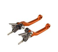 YUCHUJCGSS CNC Pivot Foldable Brake Clutch Lever For SX, XC 65, 85, FREERIE, 250R, 250, 350 2014-2018 Motorcycle Brake Clutch Lever Handle (Orange, Aluminum)