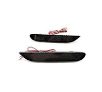 YUCHUJCGSS For Nissan For Leaf 2011-2016 LED Rear Bumper Reflector Light Tail Brake Lamp Rear Bumper Light(Smoke Cover A)