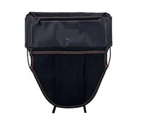 YUCHUJCGSS Motorcycle Saddle Bag Motorcycle Scooter Seat Bag PU Leather Under Storage Pouch Dual Pockets Organizer for Wallets Documents Cards(Black B)