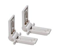 YUCKMZ 2PCS Fridge Freezer Door Hinge Compatible with Dometic Fridge Freezer Compartment Hinge White Caravan Motorhome 2412125011