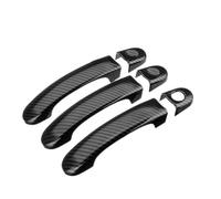 YUCKMZ Exterior Door Handle Cover Compatible with VW T5 T6 Transporter Caddy Van Car Door Handle Trim Carbon Fiber 6PCS