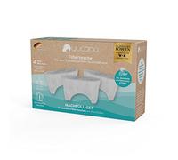 Yucona® Water Filter Refill Set 3-Piece for 3 Months Reusable Water Filter Cartridge 96% Plastic Saving 3 Filter Bags, Made in Germany [Activated Carbon from Coconut Shells]