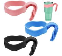 YuCool 3 Pack 20oz Tumbler Handles,Mug Handle or Cup Holder Replacement?Black,Pink,Blue,Valentines Day Gifts for Her Kids Teens Girls