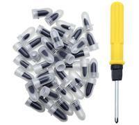 YuCool 40PCS Tire Repair Rubber Nails Kit with 2 Sizes, with Screwdriver, Fast Self-Service Tire Repair Tools for Car, Motorcycle, Truck, Tractor Tire Puncture Repair