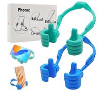 YuCool Mens Valentines Gifts for Boys Him Her Boyfriend Cell Phone Stand 2 Pack Black Thumbs Up Lazy Phone Stand for iPhone Cell Phone Holder for Desk Funny Husband Valentines Day Gift Son Girls