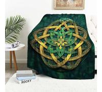 YucZiken Celtic Knot Throw Blanket, Celtic Knot Gifts for Men and Women, Soft Fleece, Lightweight & Cozy, for Couch Sofa Bed, Living Room Decor, 40x50 Inches