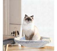 YUDANSI Cat Bed for Desks - Plush Hammock Mat, 360° Rotatable Adjustable Indoor Cat Sofa, Soft Removable and Machine Washable