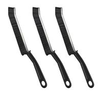 YUDANSI Crevice Cleaning Brushs (3pcs Long Handle Hard Bristle Cleaning Tools)(Anti-Slip Small Spaces Gaps Cleaning)(Home Kitchen Bathroom Narrow Corners Floor Scrubbing) Grout Cleaner Brush