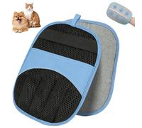 YUDANSI Electrostatic Pet Hair Remover Gloves, Reusable Five Finger Grooming Gloves for Cats Dogs, Effective Pet Hair Lint Rollers Alternative for Furniture, Car Seats and Clothing, Cat Hair Removal