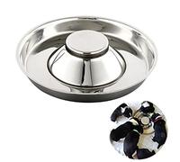 YUDANSI Stainless Steel Puppy Weaning Bowls, 34cm Kitten Bowls for Food Water, Puppy Feeder Bowl Whelping Dishes, Litter Feeding Bowls for Multiple Puppies Cats Eating at Same Time