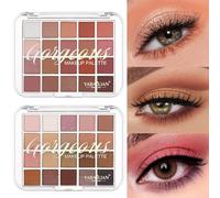 YUDDUO Eyeshadow Palette, 20 Colours, Nude Tones, Vegan, Long-Lasting, Matte, Metallic, Natural, Shimmering, Warm Neutrals, for Holidays and Everyday Use