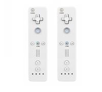 YUDEG Wii Controllers 2 Pack, Replacement for Wii Remote Controllers with Silicon Case and Strap
