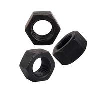 Yudesun Hardware Fasteners Tools Hex Lock Nuts - Carbon Steel Hexagon Head Thread Insert Locking Nut Black M14 x 1.5mm Pitch