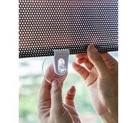 YUDEYU Sun Protection/insulation Shading Curtain Window Punch-free Shade Roller Blind Suction Cup Hook Privacy Screen Sunscreen (Color : Black Dot, Size : 50x125cm)